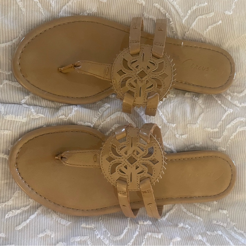 Circus by Sam Edelman Tan Cutout Sandals